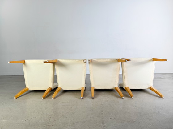 Image 1 of Set di 4 sedie di design di Gaston y Daniela Niza, sedia imbottita, rara