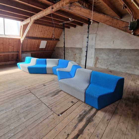 Image 1 of Large Modular Sectional Sofa with 9 Elements