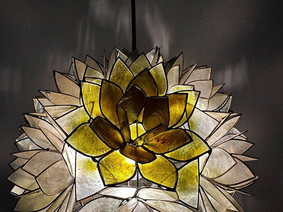 Image 1 of Vintage capiz hanglamp