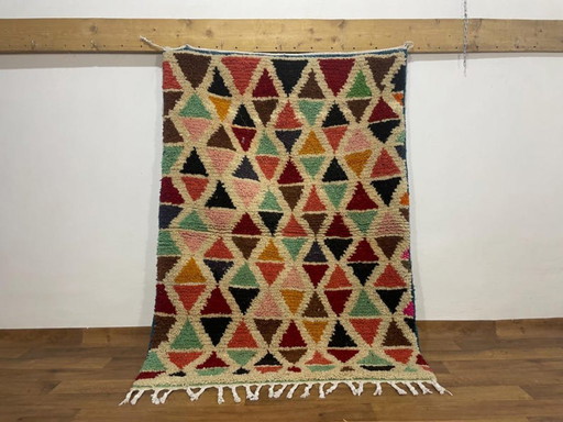 Tapis berbères multicolores en laine 200cmx150cm