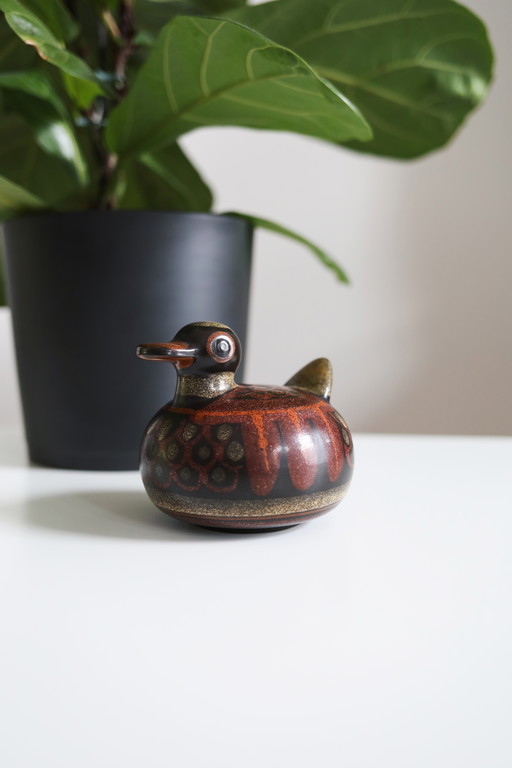 Retro money box duck KMK copper mill
