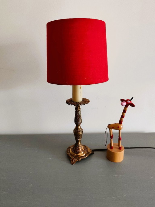 Lampada in ottone in stile Art Nouveau