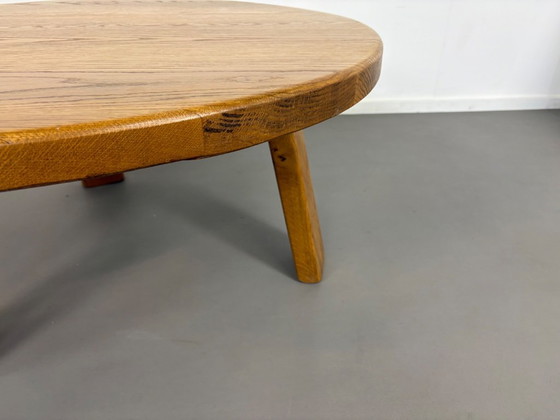 Image 1 of Round Oak Massif Brutalist Coffee Table