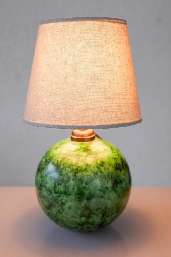 Image 1 of Scandinavian Art Deco table lamp in ceramic by Erik Mornils for Nittsjö, 1930s