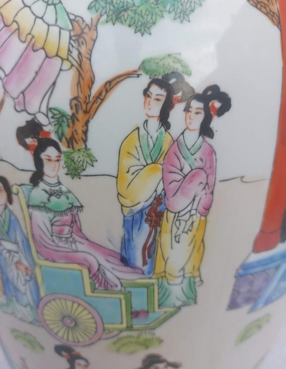 Chinese Vase 62 High 4.8 Kg 1970 /1980 – Ceramic, Porcelain (photo 4 of 7)