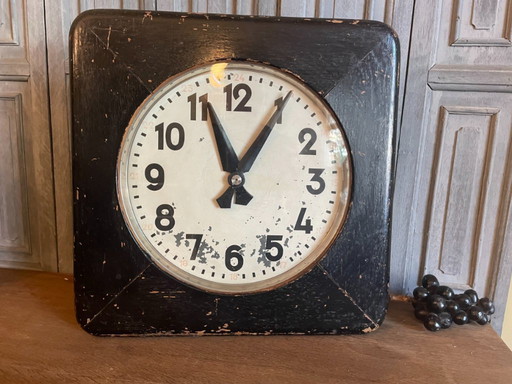 Orologio di fabbrica Orologio da parete Vintage francese anni '40