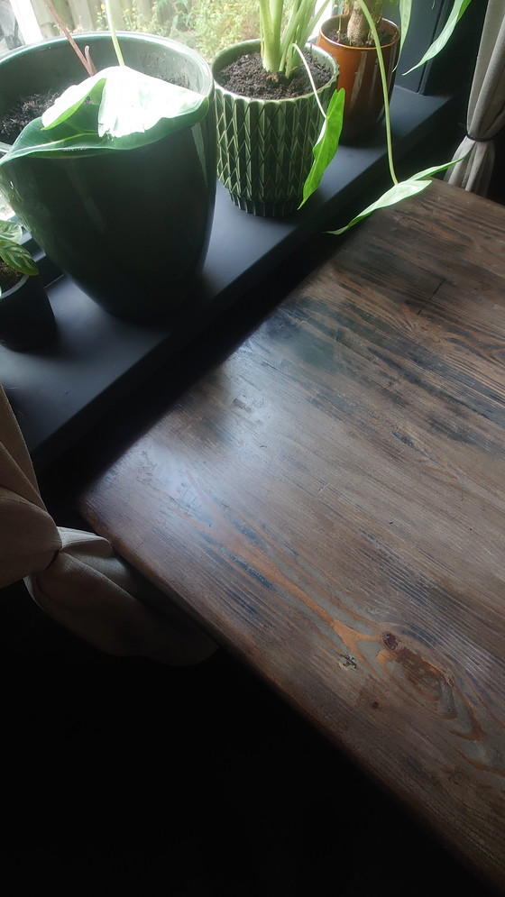 Image 1 of Table de salle à manger industrielle vintage