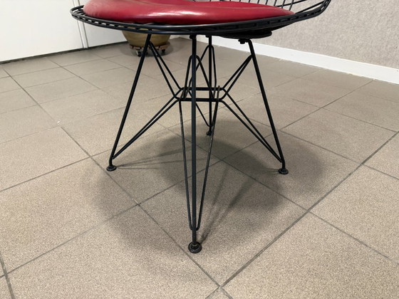 Vitra | Eames | DKR | Metallo nero e pelle rossa | 1 pezzo – Sedie da pranzo, Leather (photo 11 of 11)