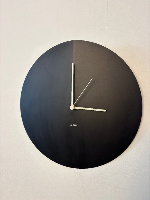Alessi wall clock, black
