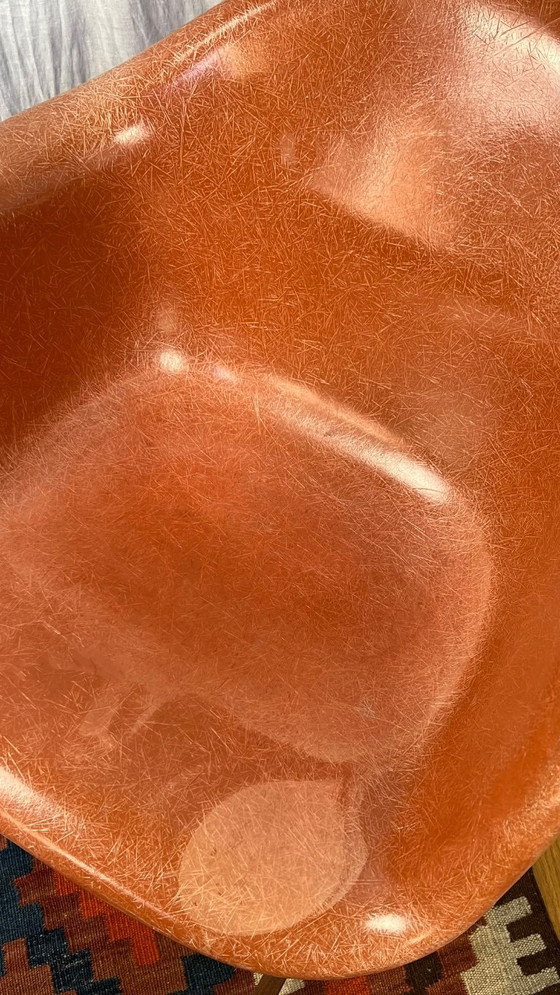 Image 1 of Eames DAX DAG RAR Vintage Peach Fiberglass Rocker