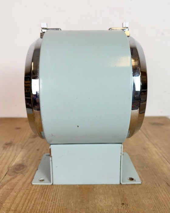 Image 1 of Vintage grijze Seiko Maritime dubbelzijdige wandklok, jaren 80