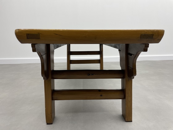 Image 1 of Vintage Chinese houten bank  