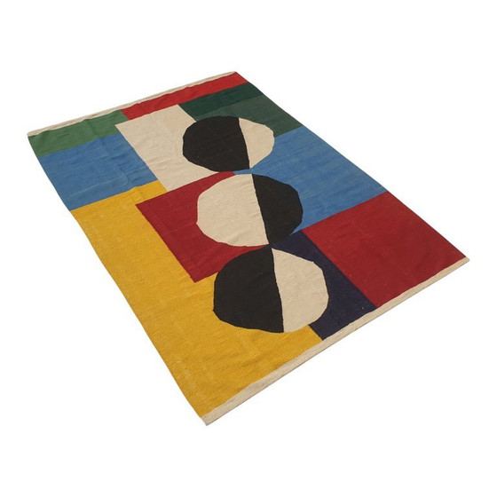 Sonia Delaunay Jardin d'Espagne 1970 Rug Tapestry | Wool | 246×175 cm – Rugs & carpets, Cotton (photo 7 of 11)