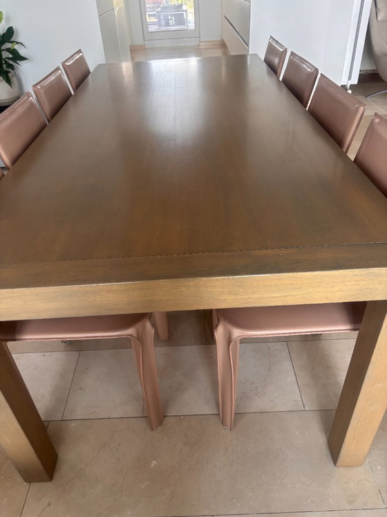 Image 1 of schwerer Eichentisch 220x100
