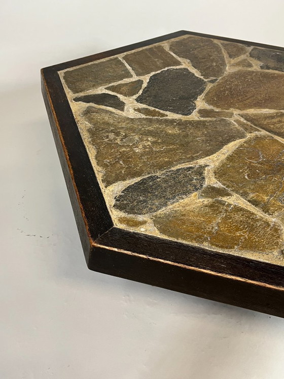Image 1 of Couchtisch aus Steinmosaik im brutalistischen Stil, Europa, 1960er Jahre