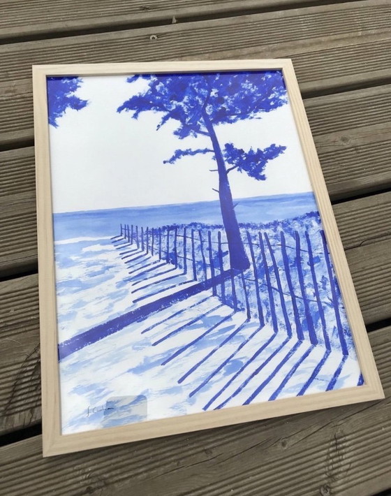 Image 1 of Acrilico su carta da 325 g.  Formato 40x30 cm.