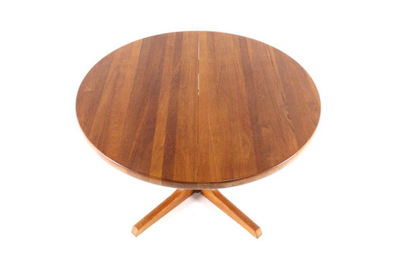 Image 1 of Gudme Round 2x Extendable Dining Table 'Nabbe' Vintage