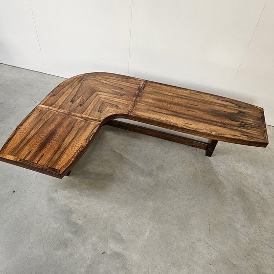 Image 1 of Table basse boomerang vintage en palissandre