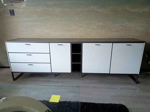 XOOON modern sideboard in white, black and shades of gray
