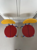 Chaises puzzle vintage IKEA