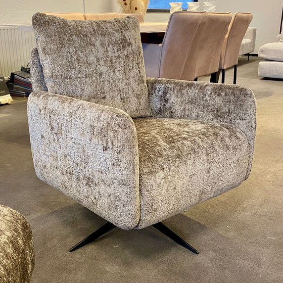 Image 1 of DN Design Yara swivel armchair with footstool