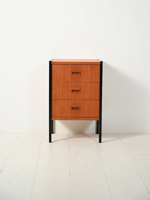 Small Scandinavian chest with black frames by Bodafors