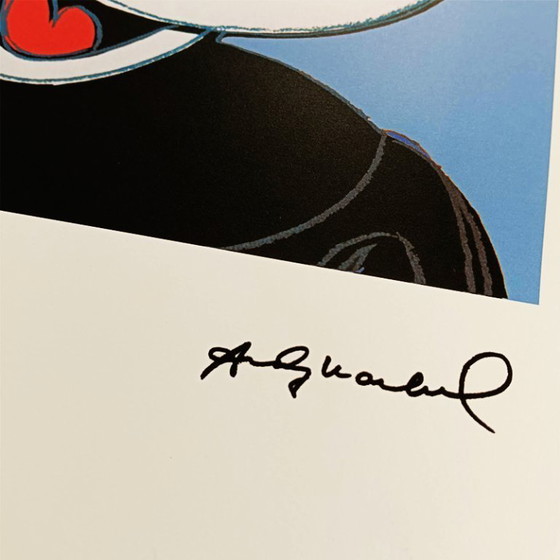 Image 1 of 1980s Andy Warhol "Mickey Mouse" - Limited edition Lithograph. Leo Castelli - New York - Numbered in Pencil.