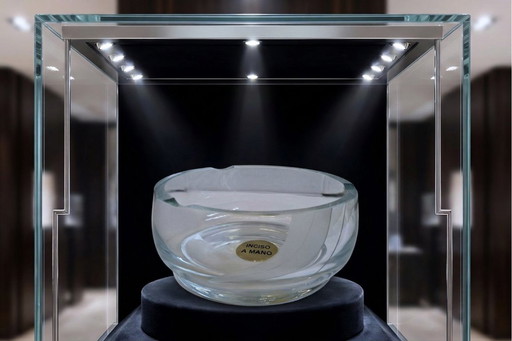 Prestigieuze Corba kristallen asbak - Gemaakt in Italië - 2 kg