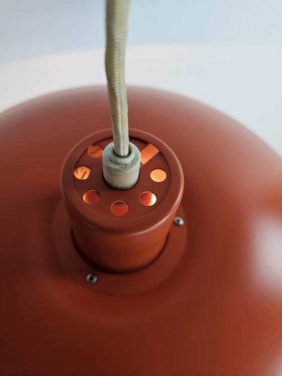 Image 1 of Louis Poulsen PH 4/3 pendant lamp orange metal shades by Poul Henningsen