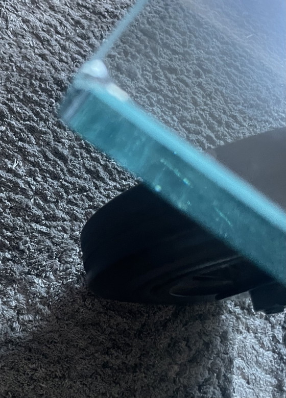 Image 1 of Tavolino in vetro Fontana Arte Tavolo Con Ruote