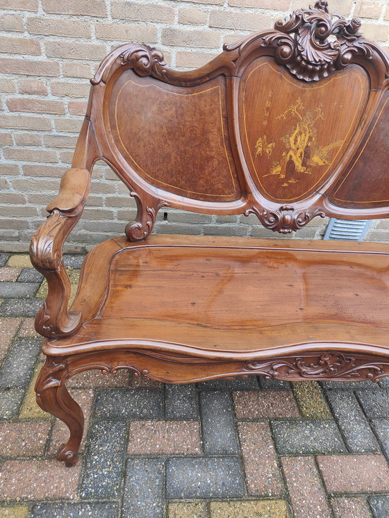 Image 1 of Sofá antiguo restaurado estilo Napoleón 111 chino/francés