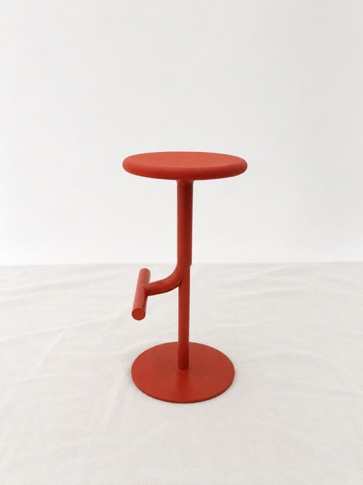 Magis Tibu – Sgabello da bar regolabile – Rosso corallo