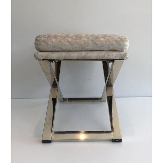 Image 1 of Vintage stool in Chrome 1970