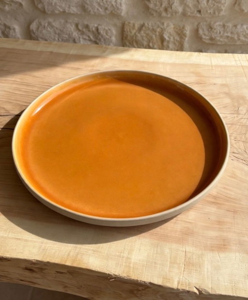 Plato redondo de servicio de terracota Rose & Tulipani Milan