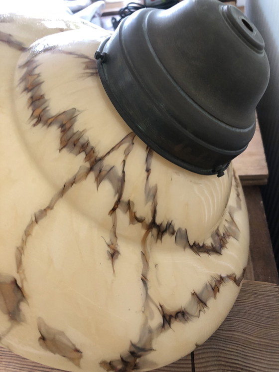 Image 1 of Lampe Art Déco à glaçure magnifique