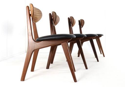 Set of 4 AWA Chairs Newly Upholstered Vintage