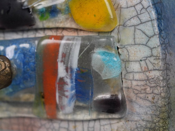 Handgemaakte, sculpturale keramische sieradendoos, Europa, jaren 1980 – Glaskunst, Glass, Ceramic (photo 10 of 11)