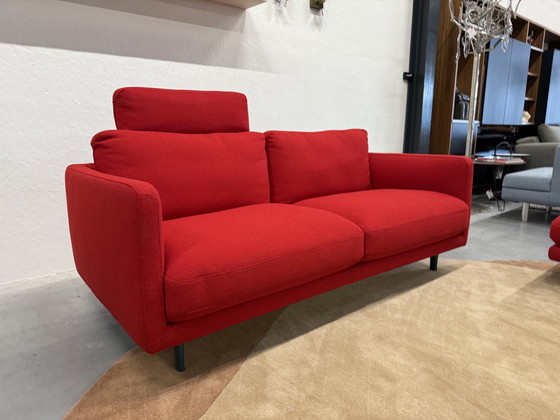 Image 1 of Pode Tweak Sofa 2x80 Incl. Footstool Hallingdal fabric Red