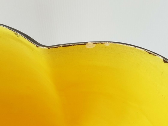 Image 1 of IMPORTANT TWO-TONE YELLOW & BLACK VASE REVERNAY 1950 VINTAGE ROCKABILLY 50S 50'S