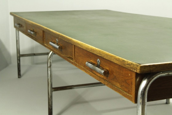 Scrivania Bauhaus Vintage in Rovere, anni '30, II – Scrivanie, Metal (photo 9 of 20)