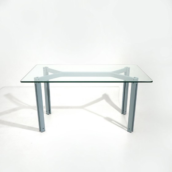 Image 1 of Table with rectangular glass top by Bruno Brunati and Carlo Zerbaro for Cidue, 1980s