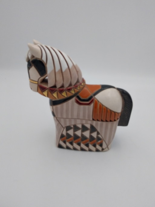 1 x Artisania Rinconada keramisch paard 1970's Uruguay handgemaakt