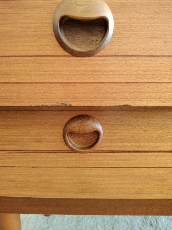 Image 1 of Vintage Deens design teakhouten sideboard, dressoir 