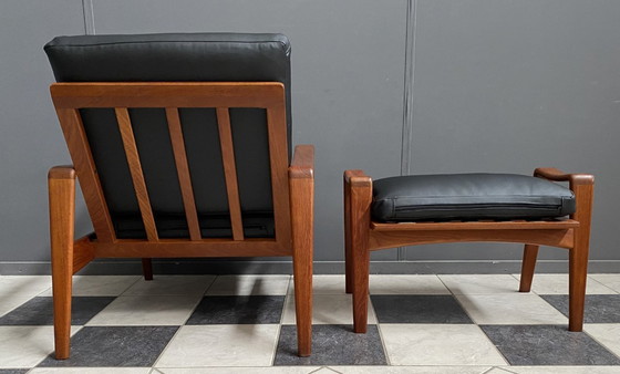 Image 1 of Poltrona Teak Arm di Arne Wahl Iversen rivestita