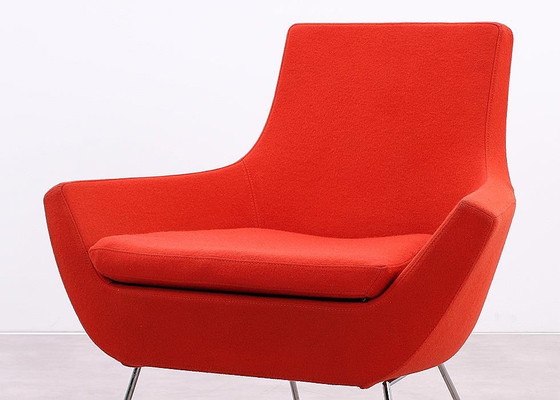 Image 1 of Swedese Happy Easy Low Back Armchair Orange