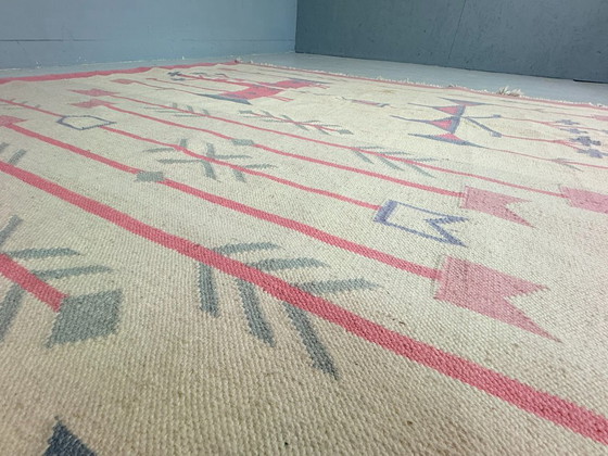 Image 1 of Tappeto Kilim vintage, lana e cotone, stile folk, Polonia, anni '70