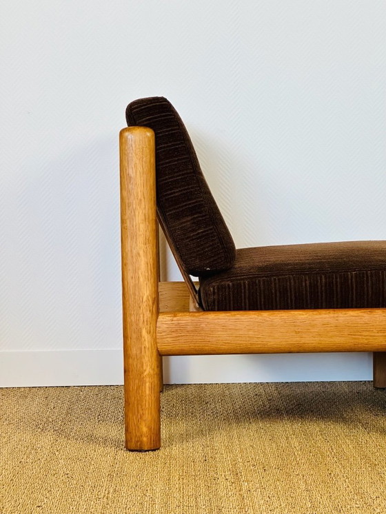 Image 1 of Ensemble de Salon modulable Vintage en Chêne et Velours Côtelé, 1960s, Set de 5