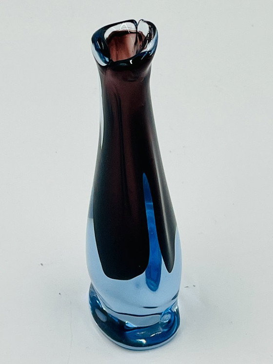 Image 1 of Murano Sommerso Soliflore Vase Flavio Poli Seguso 1960