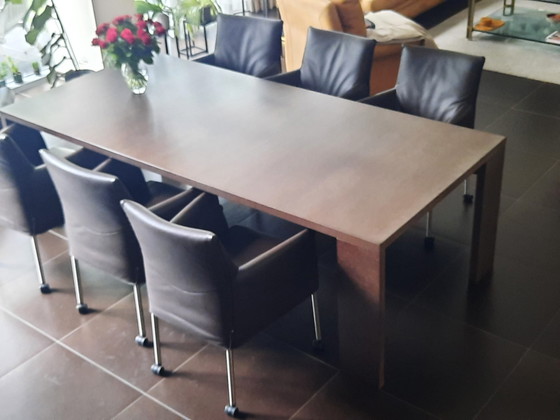 6 KING METAL Armchairs by Jan Neggers – Dining chairs, Leather (photo 12 of 13)