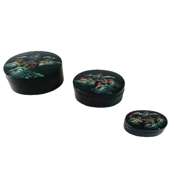 Image 1 of Ensemble de lakdoosjes chinois vintage